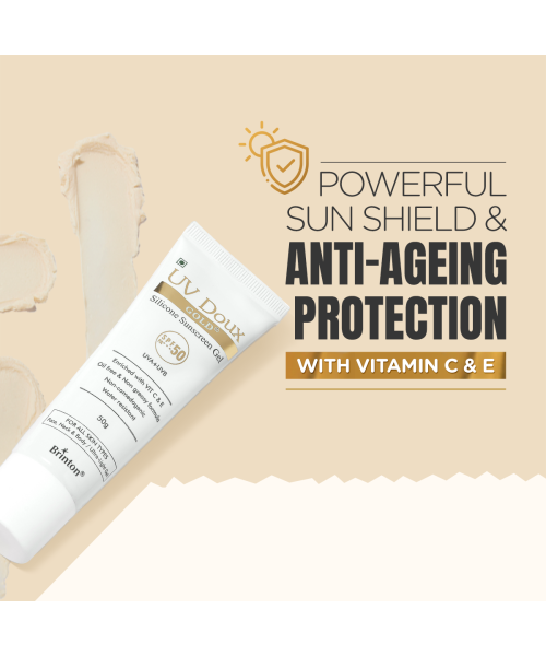 Brinton: Uv Doux Gold Sunscreen  50gm