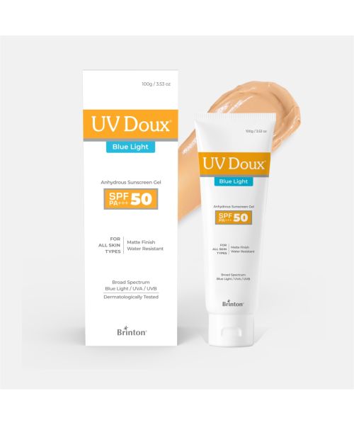 Brinton: Uv Doux Blue Sunscreen Gel 50gm