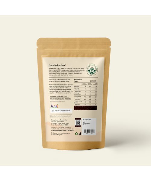 Soil Origin: Khandsari Sugar (Raw Sugar)  500gm