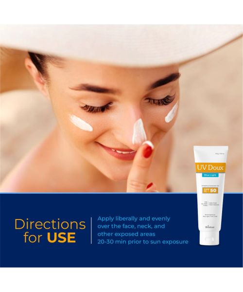 Brinton: Uv Doux Blue Sunscreen Gel 50gm