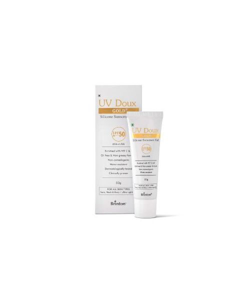 Brinton: Uv Doux Gold Sunscreen  50gm