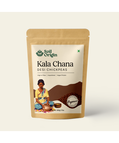 Soil Origin: Black Chana (Desi Chana)  500gm