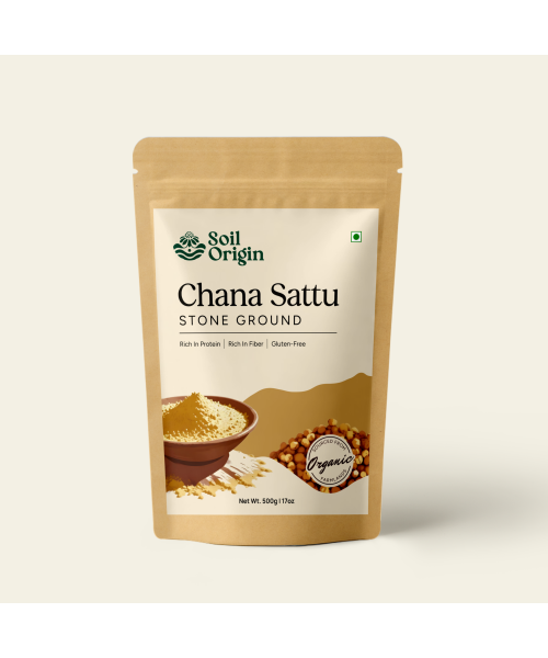 Soil Origin: Chana Sattu (Stone Ground)  500gm