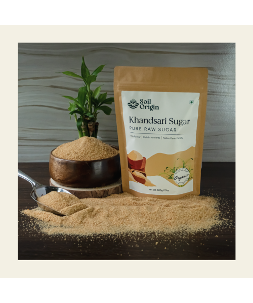 Soil Origin: Khandsari Sugar (Raw Sugar)  500gm
