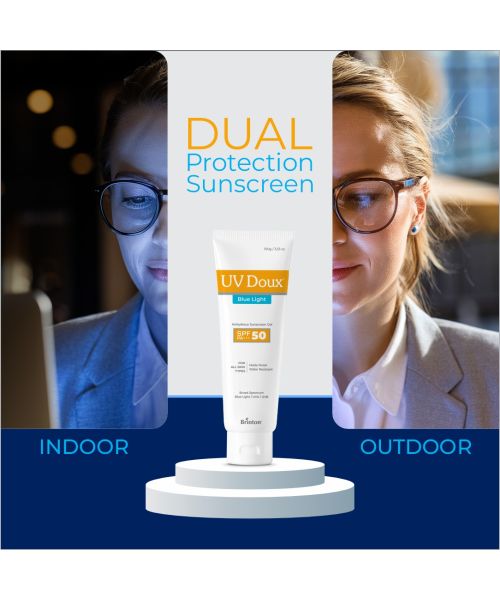 Brinton: Uv Doux Blue Sunscreen Gel 50gm
