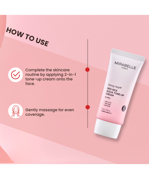 Mirabelle: Red Rice Aqua Tone Up Cream