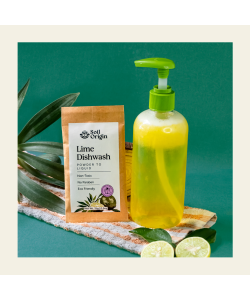 Soil Origin: Powder to Liquid Dishwash (Lime)  250ml