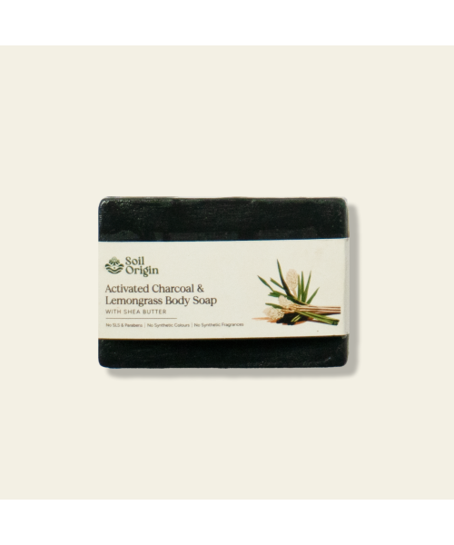 Soil Origin: Activated Charcoal & Lemongrass Body Soap   100gm