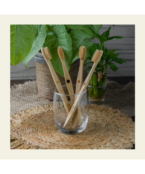 Soil Origin: Ultra Soft Bamboo Toothbrush  Set of 4