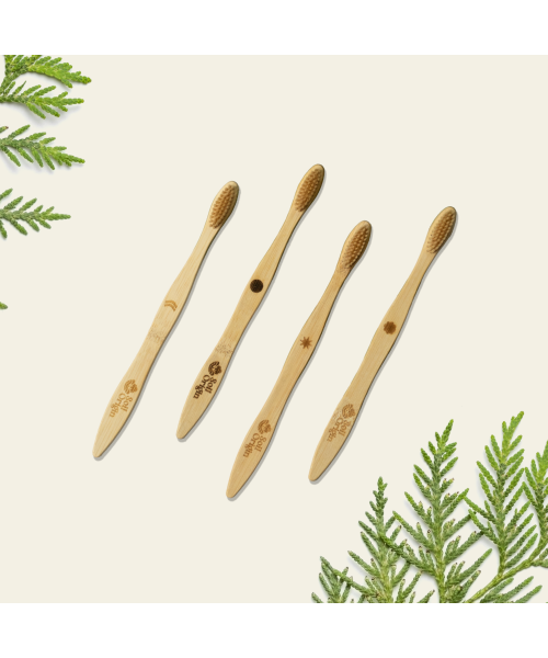 Soil Origin: Ultra Soft Bamboo Toothbrush  Set of 4