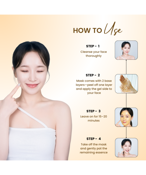 Mirabelle: Gold-Colla Hydrogel Mask