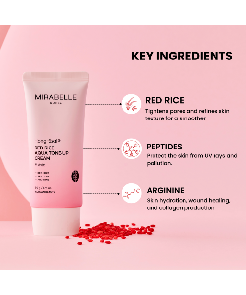 Mirabelle: Red Rice Aqua Tone Up Cream