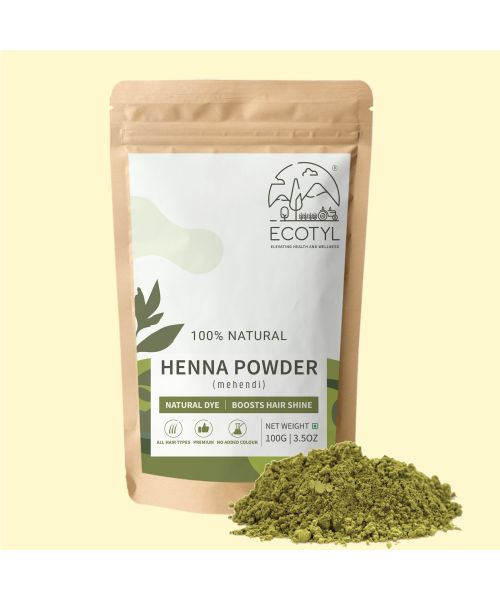 Ecotyl: Henna Powder | Natural Hair Dye | Hair Strengthening | 100gm