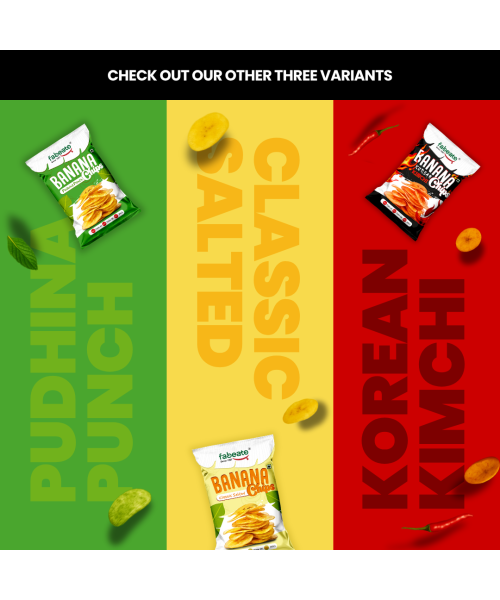 Fabeato: Banana Chips Magic Masala Flavor No Palm Oil, No MSG, 70gm  Pack of 3