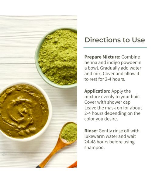 Ecotyl: Hair Colour Combo - Henna Powder and Indigo Powder | Natural Hair Dye | 100gm Each