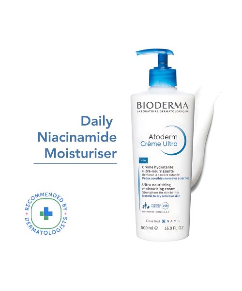 Bioderma: Atoderm Creme Ultra-Nourishing - Moisturizer For Normal To Sensitive Dry Skin, 500ml