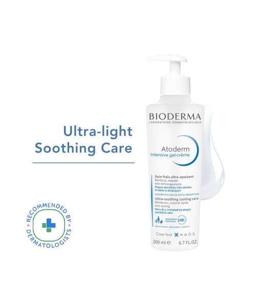 Bioderma: Atoderm intensive gel creme for anti itching lipid replenishing treatment 200ml