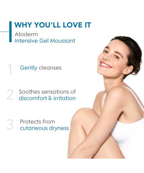 Bioderma: Atoderm Intensive Gel moussant Ultra-Soothing Shower Gel Very Dry To Atopic Skin, 200ml