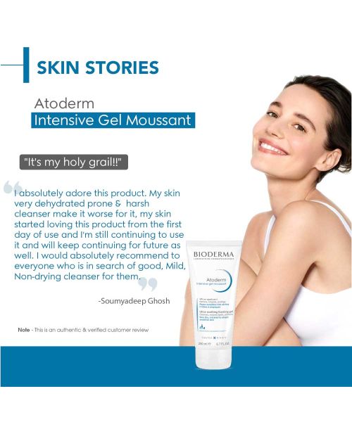 Bioderma: Atoderm Intensive Gel moussant Ultra-Soothing Shower Gel Very Dry To Atopic Skin, 200ml