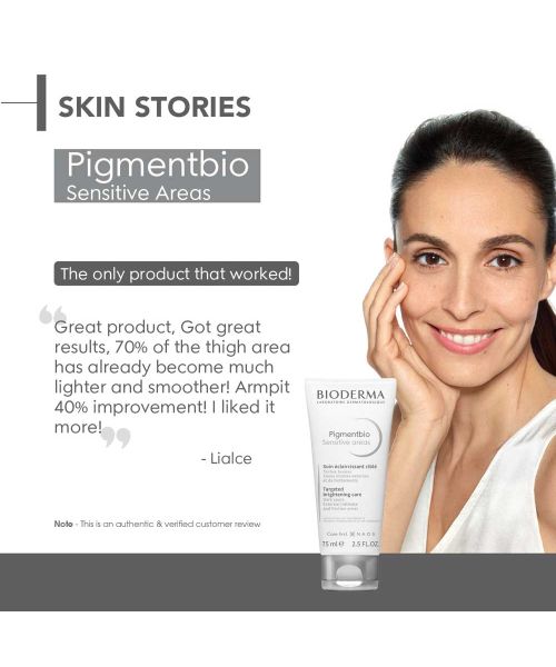 Bioderma: Pigmentbio sensitive areas external intimate and friction areas brightening care 75ml