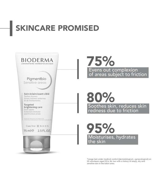 Bioderma: Pigmentbio sensitive areas external intimate and friction areas brightening care 75ml