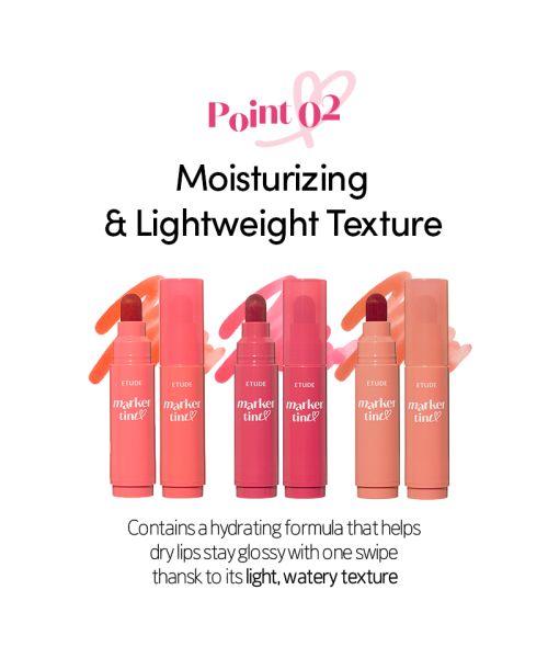 Etude: Dear Darling Marker Tint 04 Milk Strawberry