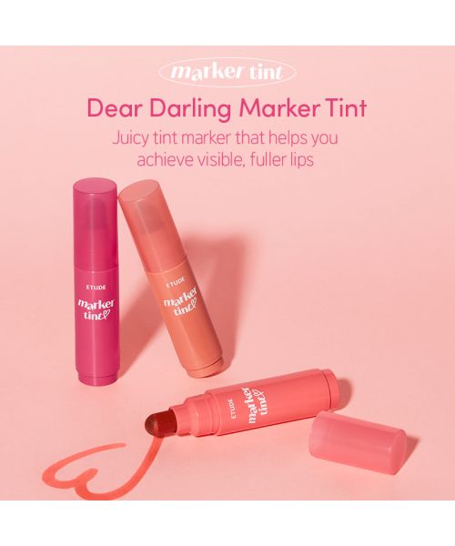 Etude: Dear Darling Marker Tint 04 Milk Strawberry