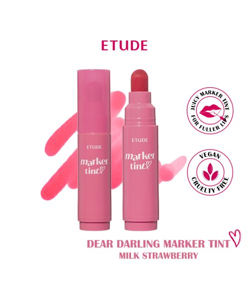 Etude: Dear Darling Marker Tint 04 Milk Strawberry