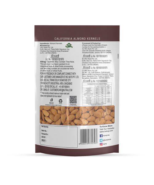 Nutraj: California Almonds - 250gm