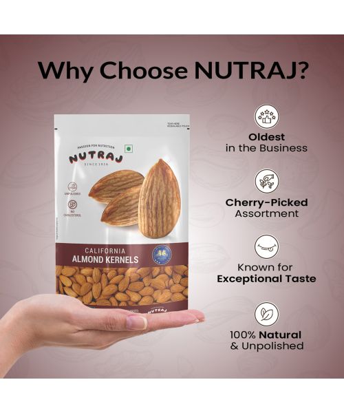 Nutraj: California Almonds - 250gm