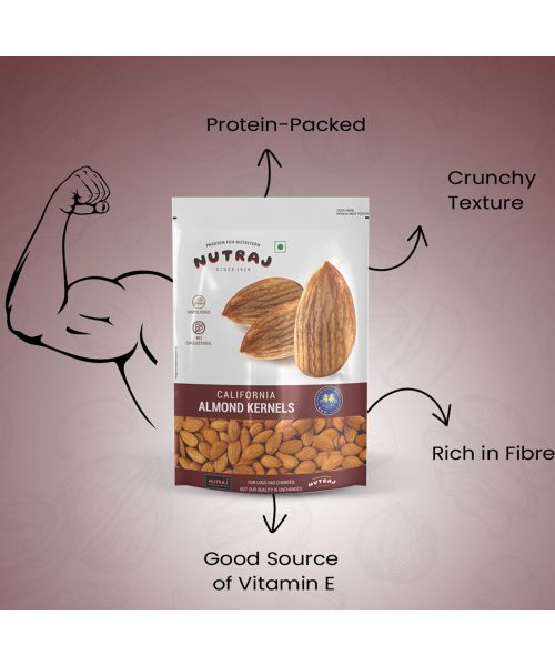 Nutraj: California Almonds - 250gm
