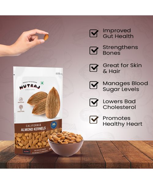Nutraj: California Almonds - 250gm