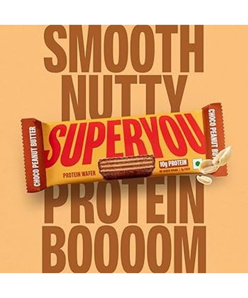 SuperYou: Chocolate + Choco Peanut Protein | 10g Protein, 3g Fiber, No Added Sugar 40gm