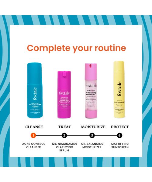 Foxtale: Acne Control Cleanser with Salicylic Acid & Niacinamide   100ml