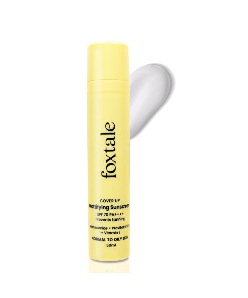 Foxtale: SPF 70 Gel-Cream Sunscreen for Oily Skin with PA++++ & Niacinamide   50ml