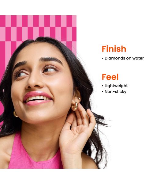 Foxtale: Brightening Lip Balm With Peptides, Vitamin C & Hyaluronic Acid Bubblegum Pink Glaze  12ml