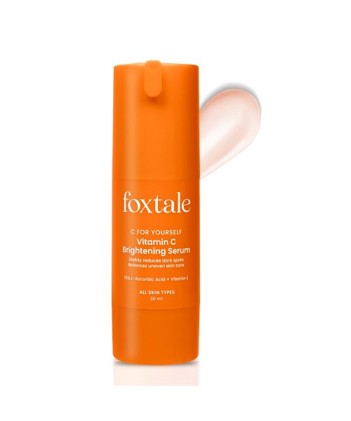 Foxtale: Brightening Vitamin C Face Serum With L-Ascorbic Acid And Vitamin E For Glowing Skin   30ml