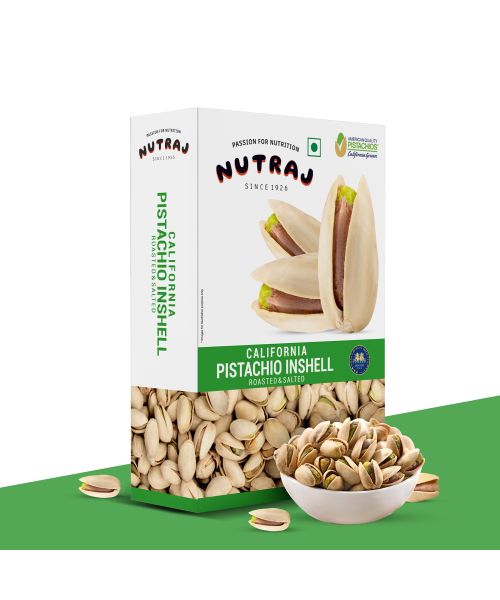 Nutraj: Pistachios Inshell Roasted Salted 200gm, Pista
