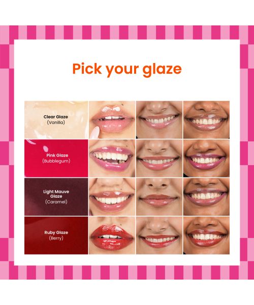 Foxtale: Brightening Lip Balm With Peptides, Vitamin C & Hyaluronic Acid Bubblegum Pink Glaze  12ml