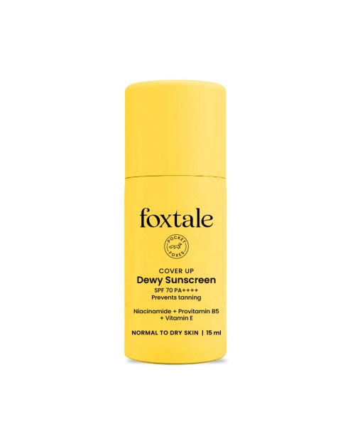 Foxtale: Dewy Sunscreen SPF 70 PA++++ With Niacinamide + Provitamin B5 + Vitamin E   15ml