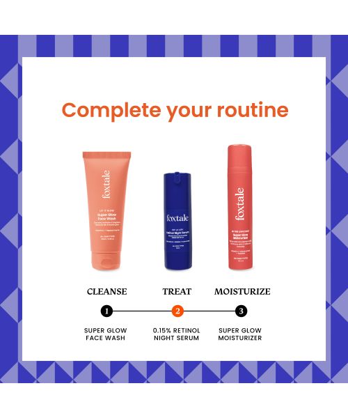 Foxtale: 0.15% Encapsulated Retinol Night Serum Boosts Collagen    30ml