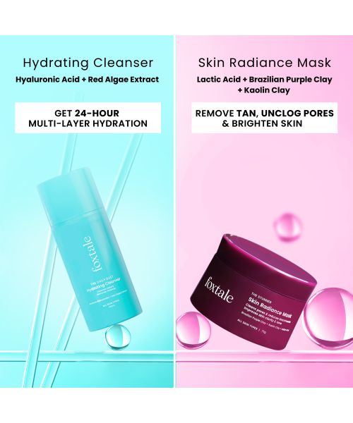 Foxtale: Glow Getter Skincare Gift Set, Hydrating & Brightening Skincare Kit   