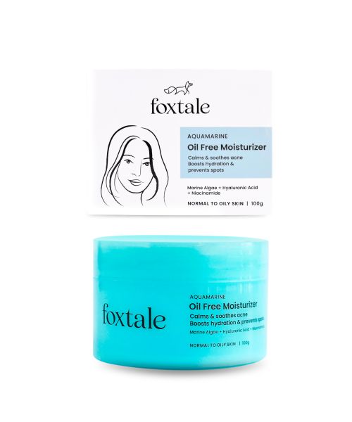 Foxtale: Aquamarine Oil Free Hydrating Moisturiser With Hyaluronic Acid   100ml