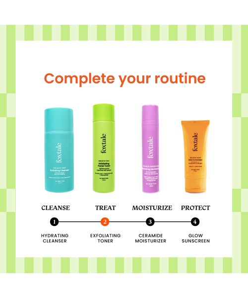 Foxtale: Exfoliating Toner with 5% Latic Acid & Niacinamide   150ml