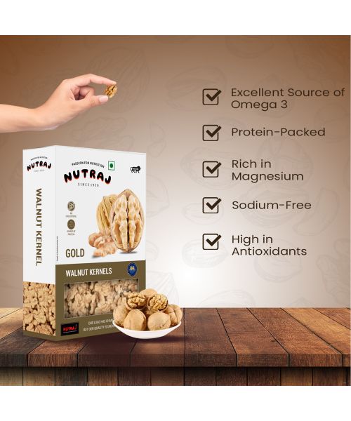 Nutraj: Gold Walnut Kernels - 250gm