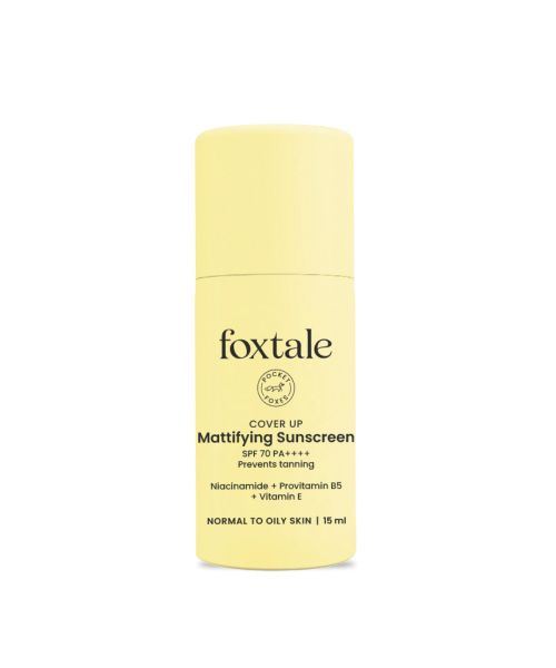 Foxtale: SPF 70 Gel-Cream Sunscreen for Oily Skin with PA++++ & Niacinamide  15ml