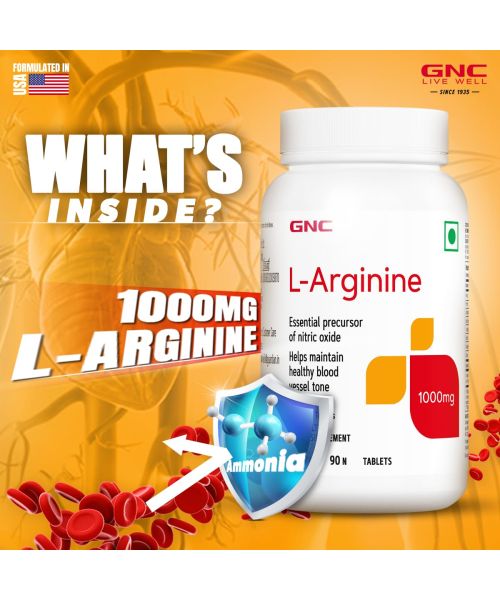 GNC: L-Arginine 1000mg    90 Tablets