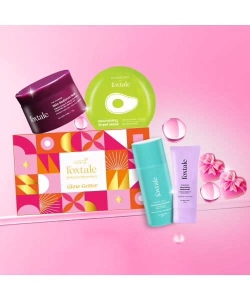 Foxtale: Glow Getter Skincare Gift Set, Hydrating & Brightening Skincare Kit   