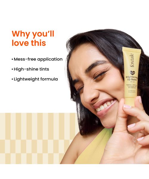 Foxtale: Brightening Lip Balm With Peptides, Vitamin C & Hyaluronic Acid - Clear Glaze  12ml