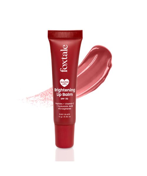 Foxtale: Brightening Lip Balm With Peptides, Vitamin C & Hyaluronic Acid - Ruby Glaze   12ml
